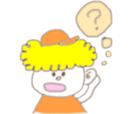 Blond  boy sticker #8722513