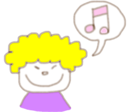 Blond  boy sticker #8722517