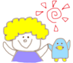 Blond  boy sticker #8722519