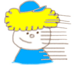 Blond  boy sticker #8722521