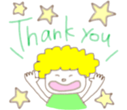 Blond  boy sticker #8722527