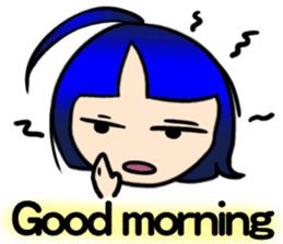 Okappa girl Kato universal ver. sticker #8723131