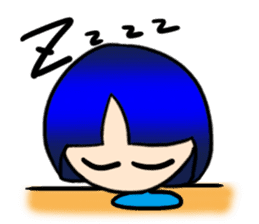 Okappa girl Kato universal ver. sticker #8723135