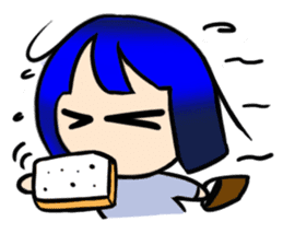 Okappa girl Kato universal ver. sticker #8723136