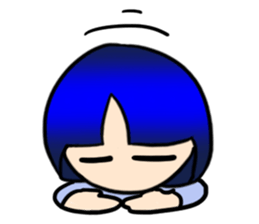 Okappa girl Kato universal ver. sticker #8723141