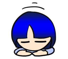 Okappa girl Kato universal ver. sticker #8723141