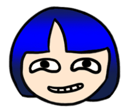 Okappa girl Kato universal ver. sticker #8723149