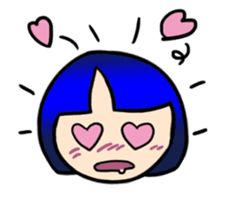 Okappa girl Kato universal ver. sticker #8723151