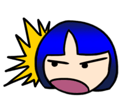 Okappa girl Kato universal ver. sticker #8723156