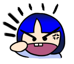 Okappa girl Kato universal ver. sticker #8723158