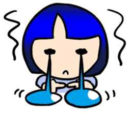 Okappa girl Kato universal ver. sticker #8723163