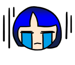 Okappa girl Kato universal ver. sticker #8723168