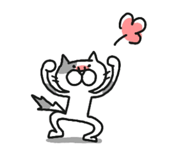 dappled gray cat. sticker #8723302