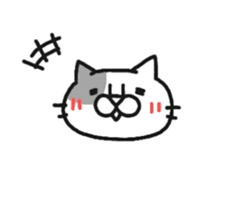dappled gray cat. sticker #8723322