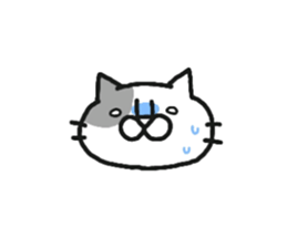 dappled gray cat. sticker #8723323