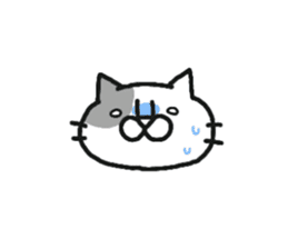 dappled gray cat. sticker #8723323