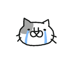 dappled gray cat. sticker #8723324