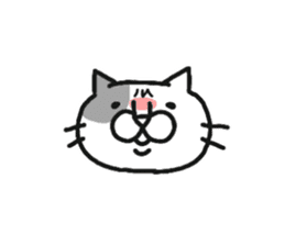 dappled gray cat. sticker #8723325