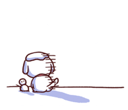 winter of dog new year2016 and christmas sticker #8725046