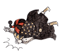 Three clowns sticker #8725060