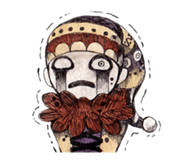 Three clowns sticker #8725081