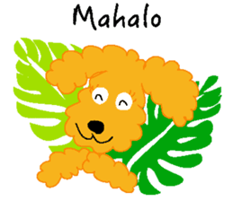 Gaju and Fuku and his brothers in Hawaii sticker #8725451