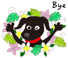 Gaju and Fuku and his brothers in Hawaii sticker #8725453