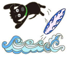 Gaju and Fuku and his brothers in Hawaii sticker #8725463