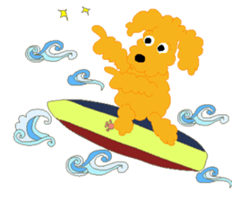 Gaju and Fuku and his brothers in Hawaii sticker #8725465