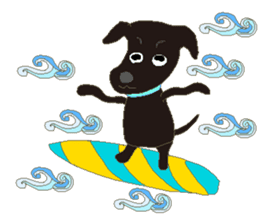 Gaju and Fuku and his brothers in Hawaii sticker #8725467