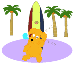 Gaju and Fuku and his brothers in Hawaii sticker #8725485