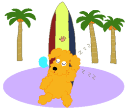 Gaju and Fuku and his brothers in Hawaii sticker #8725485