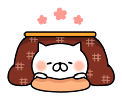 Winter & New Year cat nekosuke sticker #8725666