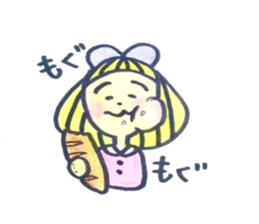 Cutie Emma & teddy sticker #8725810