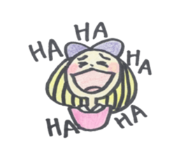 Cutie Emma & teddy sticker #8725812