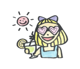 Cutie Emma & teddy sticker #8725820