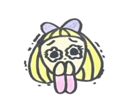 Cutie Emma & teddy sticker #8725825