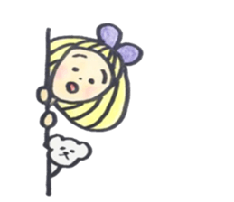 Cutie Emma & teddy sticker #8725826