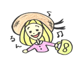 Cutie Emma & teddy sticker #8725827