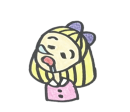 Cutie Emma & teddy sticker #8725835