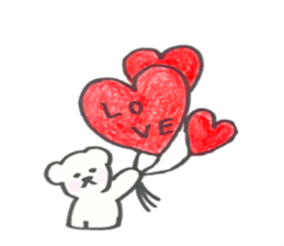 Cutie Emma & teddy sticker #8725844