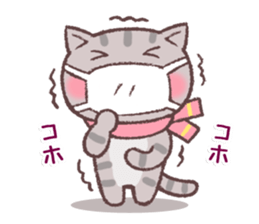 Sticker of Winter cat sticker #8725874