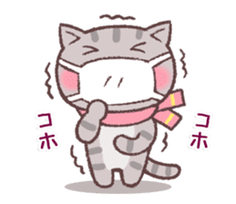 Sticker of Winter cat sticker #8725874