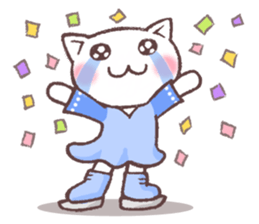 Sticker of Winter cat sticker #8725889