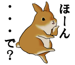 sassy and pretty rabbit sticker #8726251