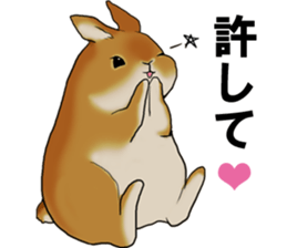sassy and pretty rabbit sticker #8726256