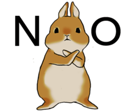 sassy and pretty rabbit sticker #8726258