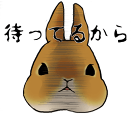 sassy and pretty rabbit sticker #8726259