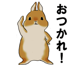 sassy and pretty rabbit sticker #8726260