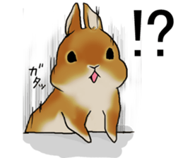 sassy and pretty rabbit sticker #8726261